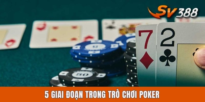 Poker Sv388 - Hướng Dẫn Đầy Đủ Luật Chơi Cho Người Mới 5 giai đoạn trong trò chơi Poker